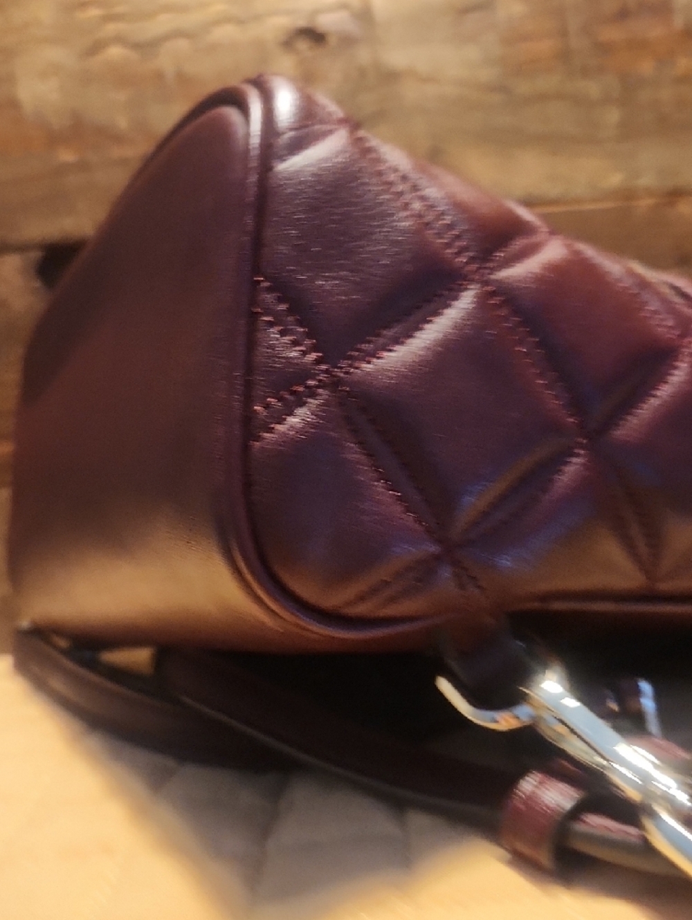 kate spade ♠️ Quilted Mini Backpack in Plum - Picture 10 of 12